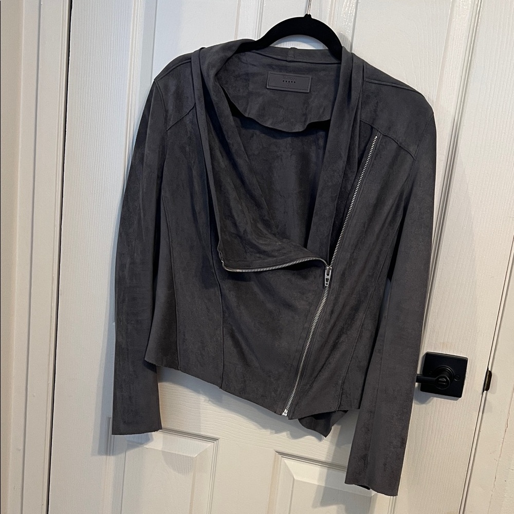 Blank NYC Charcoal Leather Jacket